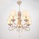 Chase "Melania" 5x40W E14 White-gold 56x56x82 cm Bayerlux