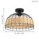 Anwick chandelier, 1x60W E27, black color