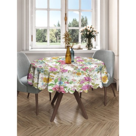 Tablecloth on the table "sea of ​​flowers", round, Saten, d = 150 cm-2