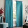 Set of curtains "Soft", size 145 x 270 cm - 2 pcs, grab - 2 pcs, biruisic color