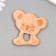 Decor for creativity tree "Teddy bear" 7.1x6.9 cm