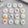 A set of buttons of decorative wood "Elephants" set 15 pcs mix 2.5x2.5 cm