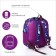 Baby backpack on lightning, 3 outer pockets, purple color