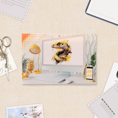 Calendar quarterly mini-CRIOO Office Style 2025, 19 x 46 cm-1