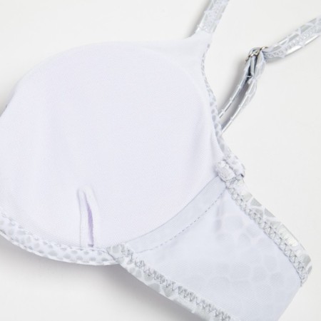 Swimsuit female separate minku color silver, size 42-7