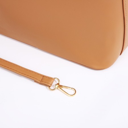 Cross-Bodi Bag on a zipper, beige color-5