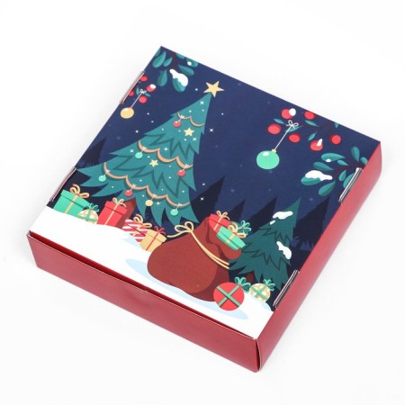 Gift box team with the window "New Year's abstraction", 11.5 x 11.5 x 3 cm-7