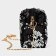 Women's bag with sequins, 16*11.5*6.5 cm, black color