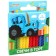 Set of candles for the cake "Happy Birthday", 12 pieces, blue tractor