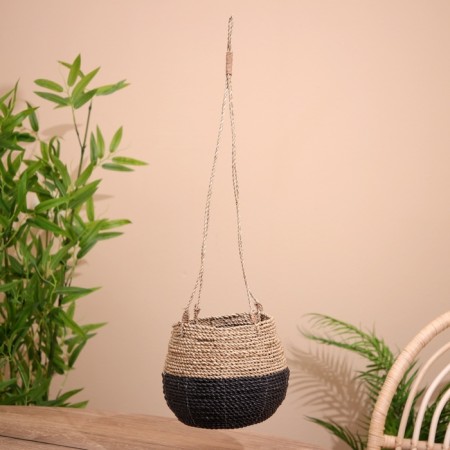Kashpo wicker, suspended 20x20x65 cm