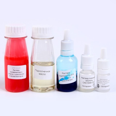 Chemical experiments 2 in 1 "Magic Lizun and Color Lava"-1