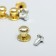 Pen for the casket metal "mini" set 5 pcs+screws gold 1.1x1 cm