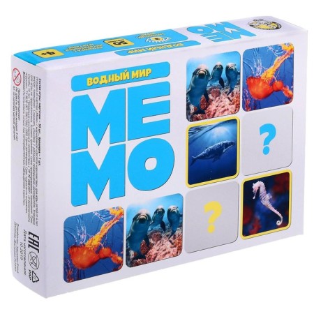 Board game "Memo. Water World "-1
