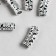 Busina for creativity Metal "Bulge with flowers" silver G148B443 0.8x2 cm