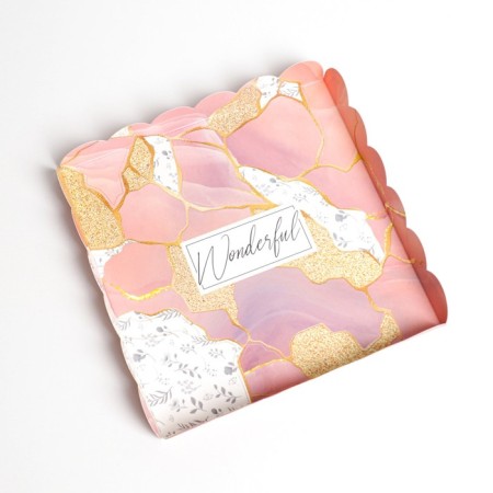 Cookie box, confectionery packaging with PVC lid, “stone”, 21 x 21 x 3 cm-3