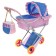 Puppet stroller No. 10, lilac color with blue