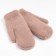 Women's mittens, beige color, size 7-8