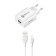 EXPLOYD EX-Z-1362, 1 USB, 3 A, QC 3.0, Lightning, 1 m, white.