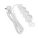 Duwi extension cord, 3 sockets, 3 m, 10 a, 2200 W, PVS 3x0.75 mm2, with salary, white