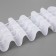 Curtain tape, matte, 6 cm, 50 ± 1 m, white color