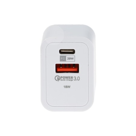 Network charger Luazon LZZ-22, USB, Type-C, 2 A, white-3