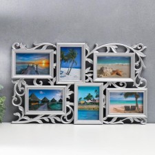 Photo frame Plastic in 6 photos 10x15 cm 
