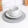 Napkin, d = 25 cm, polyester fiber, gray