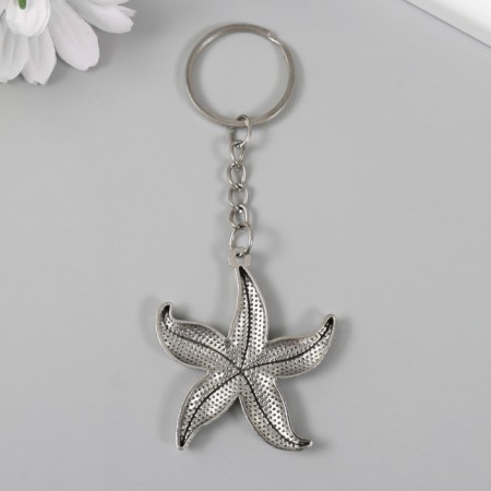 Metal keychain "Sea star" 4.8x4.3 cm-2