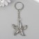 Metal keychain "Sea star" 4.8x4.3 cm