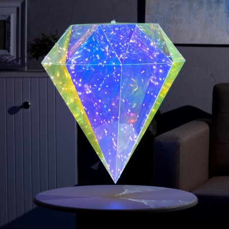LED figure "Diamond" 43 × 54 × 43 cm, plastic, 220 V, glow of white