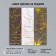 Stick Paper "Marble with gold" embossing 3x9 cm sheet 10x10 cm