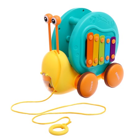 Developing toy "Snail", on a rope-1