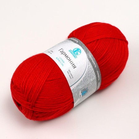 Yarn "Harmony" 50% wool, 50% acrylic 245m/100g (046 red)-4
