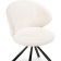 Solomon stool on the Solomon Metal Carcass, Metal/Building Fabric, Black/White 67x67x80 cm