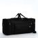 Road bag, 3 parts on zippers, external pocket, long belt, black color
