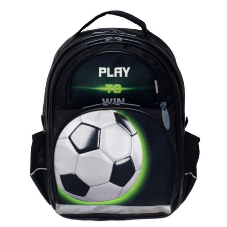 School backpack, 36 x 23 x 13 cm, ergonomic back, calligrata p "Football"-11