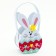 Easter decor basket "White Bunny" 8.5x11x22.5 cm