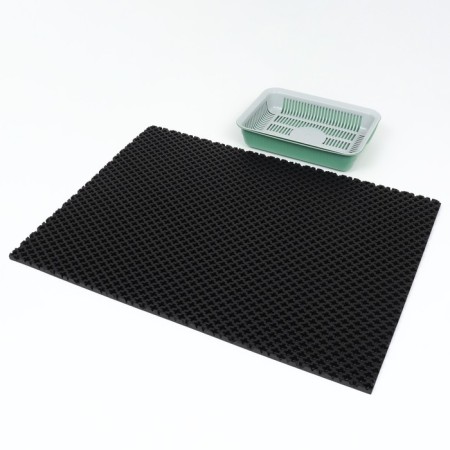 Animal rug EVA, cellular, 60 x 80 cm, black-2