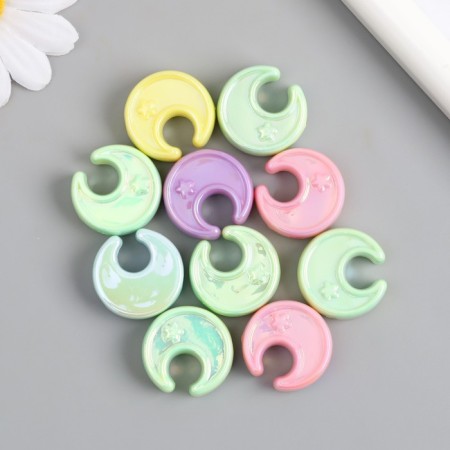 Busina for creativity plastic "Month. Purumatic gloss" mix 0.8x2.3x2.3 cm