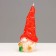 Spend of decorative "Fairytale Dwarf", 5.2x5.8x13.2 cm, red