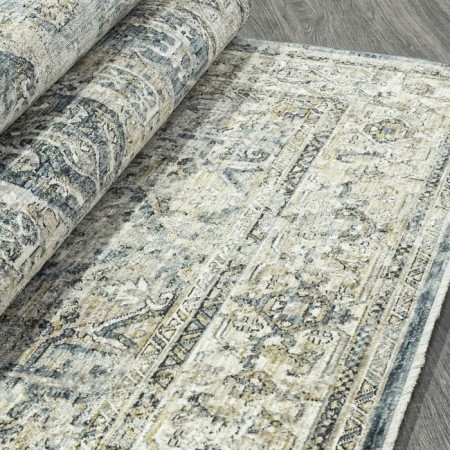 Rectangular Lysandra Hali Shanti carpet, size 300x200 cm, color Blue-2