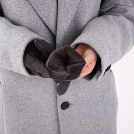 Gloves are female, dimensionless, without insulation, color gray color-4
