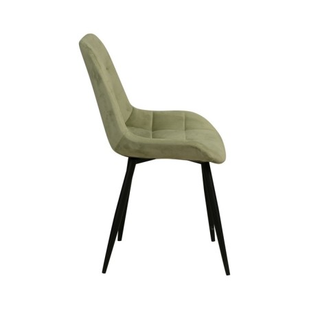Quarter U -chair, velor tenerife nephritis / Black metal-1