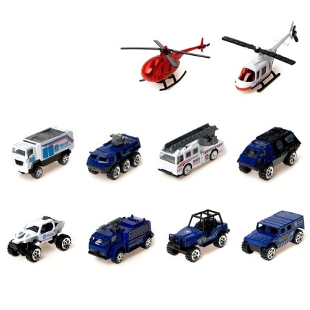 Metal machine "Special services", set 10 pcs-1