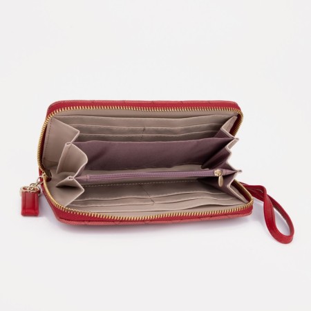 Women's wallet with lightning, red color-2
