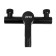 Bath mixer Zein Z2649F, short spout, shower set, stainless steel, black