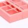 Box for 9 sweets, pink, 14.5 x 14.5 x 3.5 cm. Confectionery packaging