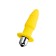Lancy anal vibration tribe, 7 vibration modes, silicone, yellow color, 11 cm