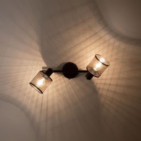 Sconces Citilux "Robin" CL535625, 35x25 cm, 2x40W, E14, brown color-6