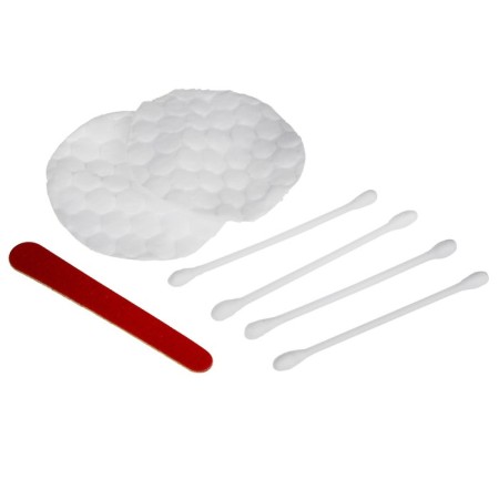 Hygienic set "Sargan": cotton sticks, cotton pads and nail files-1
